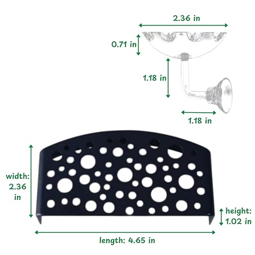 Aquarium Shrimp Hideout with Feeding Tray set, Shrimps Hides with Mini Fish Bowl, Shrimp Tunnel Aquarium Cave and Feeder Dish, Shrimps Shelter and Breeding Supplies, Small Fish Tank Accessories (Cave)