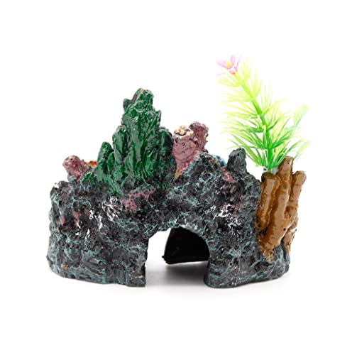 NW Wholesaler 4.5 Inch Clam Cove Fish Tank Landscape Decorations - Hideaway Cave for Betta and Small Fish - style: Clam Cave