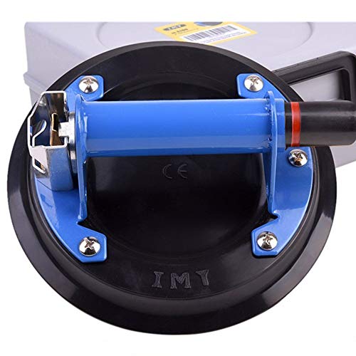 IMT 8" Glass Suction Cup with Metal Handle, Heavy Duty Vacuum Suction Cup Glass Lifter, Granite/Glass/Tiles Lifting Window Replacement, 240lbs Load Capacity with Carrying Case - size: 8" Metal Handle