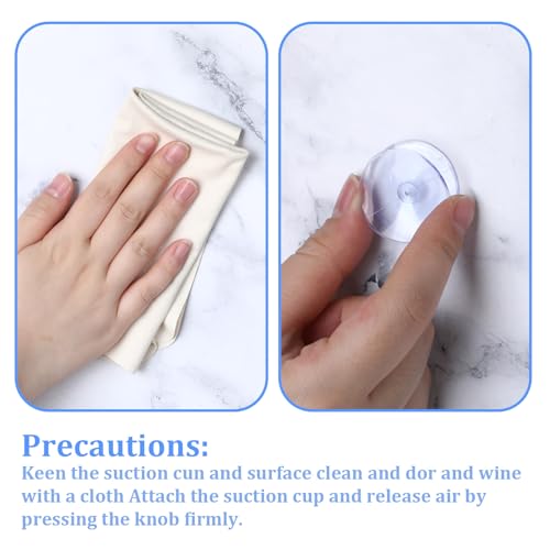 30 Pcs Double Sided Suction Cups, 0.8/1.18/1.4 Inch Clear Plastic Sucker Pads Without Hooks Non-Slip Small Suction Cups for Glass Table, Mirror, Aquarium