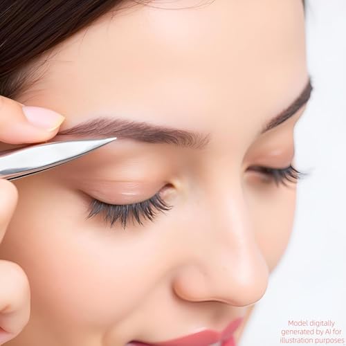 4in1 Precision Stainless Steel Tweezers For Eyelash Extensions, Hair Eyebrow Remove, Blackhead removal