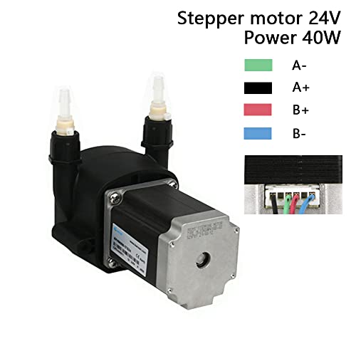 Kamoer KPHM900-ST-B24 High Flow 100-900ml/min Peristaltic Pump 24V High Precision Adjustable Speed Stepper Motor Liquid Dosing Pump with BPT Tube - style: KPHM900-ST-B24 Stepper Motor