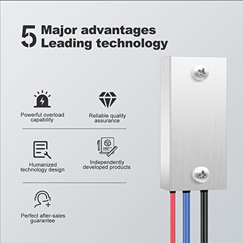 2.7kw 110V 25A 60Hz Soft Starter, Soft Start Module, Soft Start Relay for Table Saw, Disk Saw, Grooving Machines, Angle Grinders, Cutting Machines etc, Externally Mounted