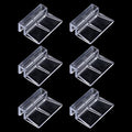 6 PCS Aquarium Lid Clips, 6mm Clear Acrylic Aquarium Lid Holder Fish Tank Cover Support Clamps for Rimless Aquariums