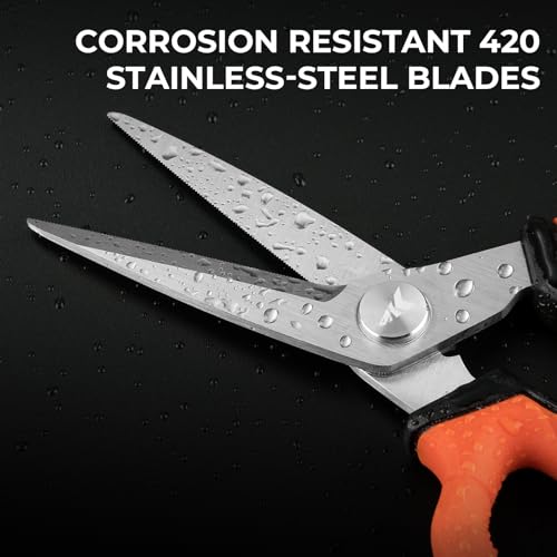 KastKing Paradox 6-inch Fishing Scissors for Braided Fishing Line, Fishing Line Cutters With Stainless Steel Blades and Non-Slip Rubber Handle, Protective Sheath With Built-in Hook Sharpener - style: C: 6" Braid Scissors