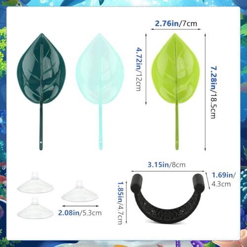 PUXING Bettas Fish Hammock Aquarium Floating Bettas Fish Skins with 3pcs Bett-a Fis-h Leaf Pad Floating Bett-a Hide & Shrimp Cave Hiding Feeding(Color:Blackwhite) - color: BlackWhite