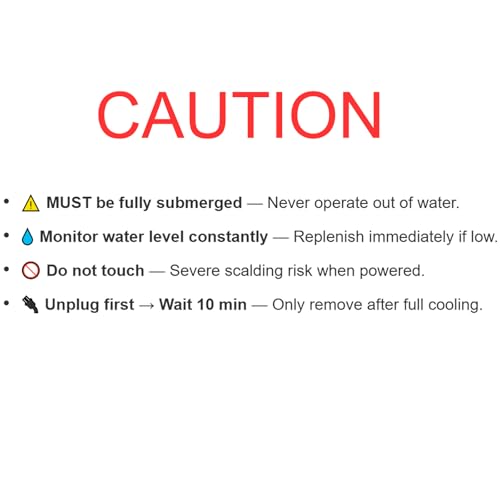 AQUANEAT Aquarium Heater, 100W Fish Tank Heater, Adjustable Submersible Water Thermostat with Digital Thermometer - size: 100W