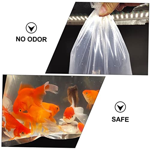 50pcs Live Fish Transport Bags Plastic Storage Bags for Aquatic Shipping Odorless for Tropical Fish Transport