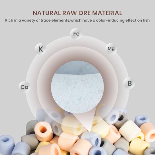 Aquarium Filter Media, 5 in 1 Bio Ceramic Ring Balls for Aquarium Filter, Porous Filter Media for Freshwater and Marine Fish Tank/Pond (1.1lb) - size: Filter Media