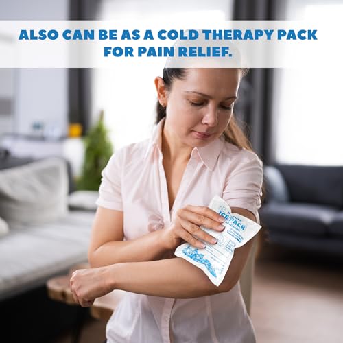 50 Pcs Reusable Ice Packs for Coolers (3.7''x4.9'') - Long-Lasting Gel Freezer Packs for Lunch Boxes, Shipping, Camping, Beach & Fishing | Keep Food/Drinks Fresh - style: 3.7''x4.9'' Packs of 50