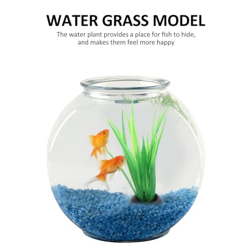 Ipetboom 40Pcs Fish Tank Decorations Set Mini Artificial Aquarium Plants Colorful Plastic Water Grass Accessories for Betta Goldfish Turtle Tank