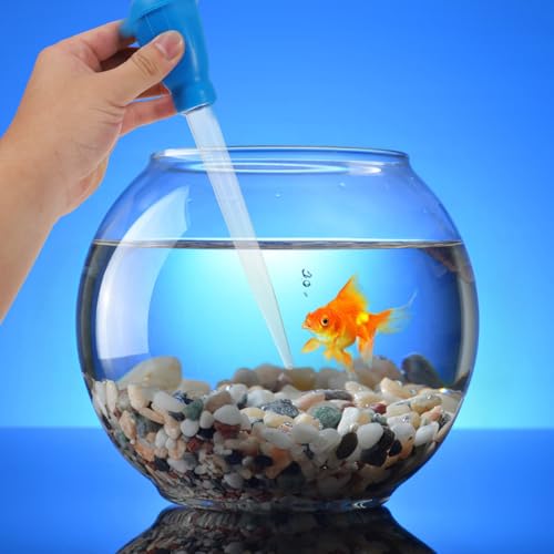 VOSAREA 3pcs Fish Tank Cleaner Manual Waste Gravel Cleaning Tool Water Changer for Easy Aquarium Maintenance