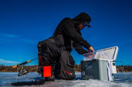 ENGEL Live Bait Cooler PRO for Fishing - Portable Minnow and Bait Bucket with Lithium-Ion Rechargeable Aerator - color: Silver, size: 19 Quarts