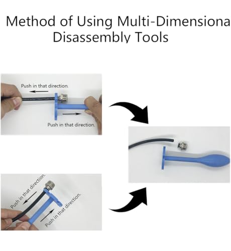 5/32" to 5/8" (4mm to 16mm) Push-to-Connect Fittings Disconnect Tool,Removal Tool for Quick Connect Air Hose and Push-fit Pneumatic Fitting.