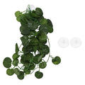 Tall Fish Tank Plant for Reptiles,Leopard Gecko Tank Plants Reptile for Terrarium, Silk Aquarium Plants for Betta Fish (Green Shell)