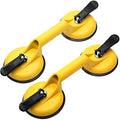 FCHO Glass Suction Cups Heavy Duty Aluminum Vacuum Plate Handle Floor Holder Hooks to Lift Large Glass/Tile Suction Cup Lifter/Moving Glasses/Pad for Lifting/Dent Puller (2 Pack) - color: Yellow
