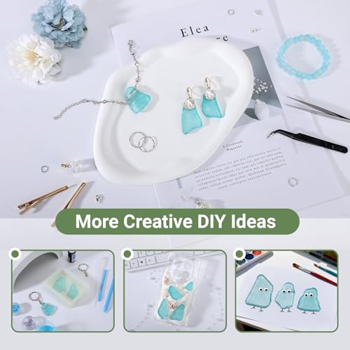 SUREAM Blue Sea Glass Decor, Flat Frosted Sea Glass for Christmas Tree Decor, Beach Glass for Wedding Centerpieces Party Home Decoration(13oz) - color: Blue Green