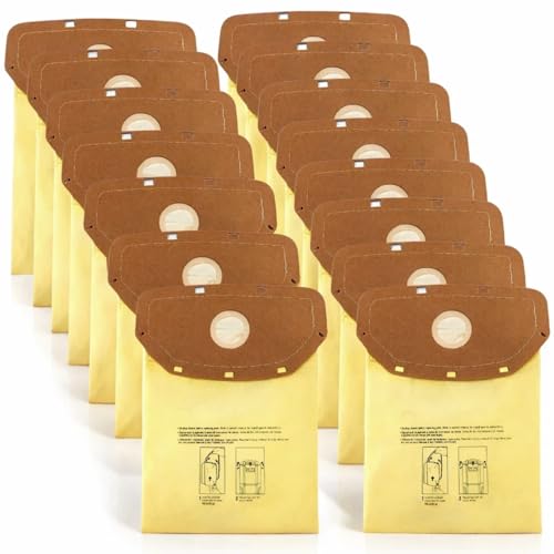 15 Pack AH10232 Sealed Collar Vacuum Bags for Hoover Commercial MPWR 40V Cordless Backpack Vacuum CH93619, CH93600 | Type CB1 Replacement Filter Bag with Leak-Proof Design