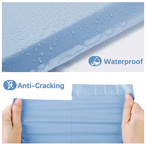 Metronic Poly Mailers 10x13 300 Pcs, Small Shipping Bags for Clothes, Shipping Envelopes for Small Business, Strong Adhensive Mailing Bags, Haze Blue - color: Light Blue, size: 10x13 300PC
