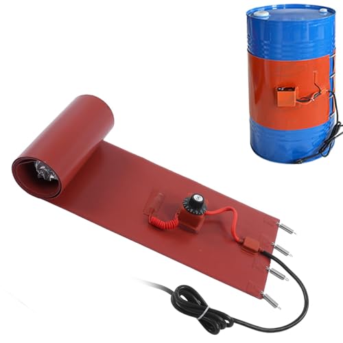 Silicone Rubber Adjustable Thermostat, Easy-Operation Electric Heat Pack Heating Pad, Gas Tank Heaters For Heating And Tracing, Double Layer Reinforce(Size:100L 1200*300mm 1800W,Color:Knob control) - color: Knob Control, size: 100L 1200*300mm 1800W