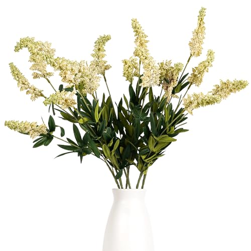 Melorca&Guilla Artificial Plants,6PCS 29" Green Faux Branches for Vase,Faux Greenery Stems Vase Branches Artificial Plants & Flowers for Shop Garden Office Home Décor (6, White Sage) - color: White Sage