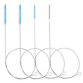 30 Inches Flexible Tube Brush, Extra Long Straw Brush, Pipe Cleaner Brush for Cleaning Straw, Feeding Tube, Siphon Hose, Drain Clog, 4PCS (Blue)