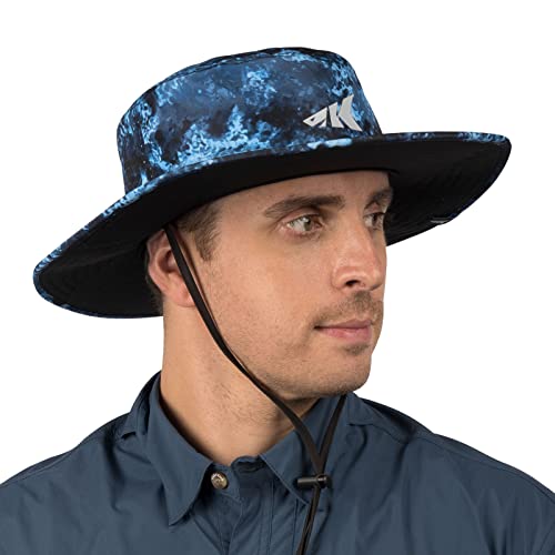 KastKing Sol Armis UPF 50 Boonie Hat - Sun Protection Hat, Fishing Hat, Beach & Hiking Hat, Paddling - color: K: Calypso, size: Laser-vented Design
