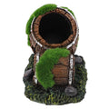 Toddmomy Fish Tank Landscape Decor Realistic Resin Barrel Aquarium Supplies Fish Decor Hideout Cave Ornament
