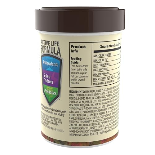 TetraMin Nutritionally Balanced Tropical Flake Food for Tropical Fish - size: 1 Ounce (Pack of 1)