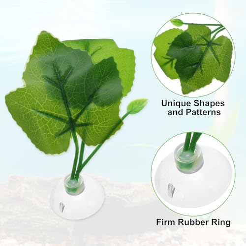 Betta Fish Leaf, Natural Habitat Simulation for Betta Spawnings Grounds, Betta Spawnings Leaves, Resting Bed, Large and Small Leaves, Green