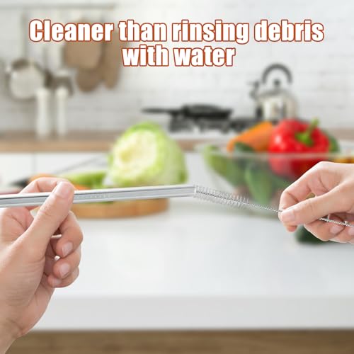 2PCS Tube Cleaner Brush 39 Inches Extra Long Straw Cleaner Brush with Soft Nylon Bristle for Cleaning Straw, Kegerator, Feeding Tube, Line, and Pump - color: 2pcs-white