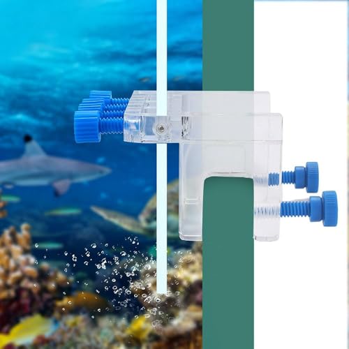 4 Holes Clear Acrylic Aquarium Hose Holder Fish Tank Filter Hose Fixture with Screws for Dosing Pump Tube