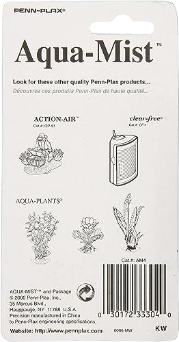 Penn-Plax Aqua Mist Air Stone Bar Aerator for Fish Tank, 4-Inch - size: 4-Inch