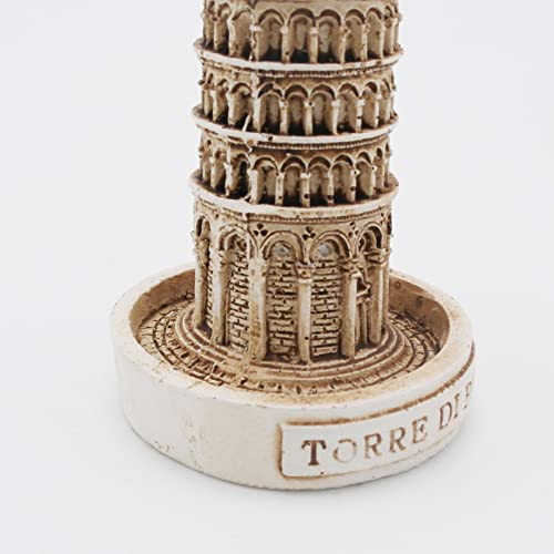 Leaning Tower of Pisa Fish Tank Decorations Reptile Turtle Lizard Spider Tanks Terrarium Building Construction Décor Ornament Pet - color: Leaning Tower of Pisa