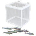 Breeding Isolation Box – White Nylon Net Chamber, Fry Hatchery with Suction Cups, Compact Tank Divider | Practical Setup for Aquatic Offering Safe Separation Protection Inside Aquarium Spaces - size: Small