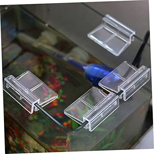 YARNOW 10pcs Plastic Aquarium Supports Fish Tank Cover Bracket Tank Stand for Betta Fish