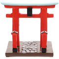 Garneck Japanese Torii Gate Shinto Ornament Shrine Temple Fairy Zen Gardens Decor Japan Altar Shelf Torii Gate Statue Landscape Miniatures for Home Fish Tank Aquarium Decorations