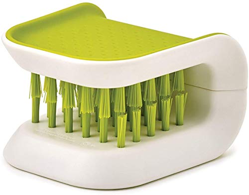 2Pcs Knife Cleaner Blade Brush Green Cutlery Cleaner Brush Bristle Scrub for Kitchen Washing Non-Slip by Lucky Shop1234 (Green, 2pcs) - color: Green, size: 2 Count (Pack of 1)