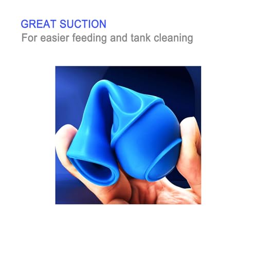 17.7inch Aquarium Siphon/Fish Feeder/Tank Cleaner/Coral Feeding Tube/Water Changer/Waste Remover Clean Tool/Gravel Cleaning/Aquatic Long Pipette Syringe/Axolotl Reef Accessories (2 Types)