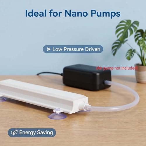 Aquarium Nano Air Stone, High Dissolved Oxygen Bubble Diffuser for Fish Tank, Hydroponics, Small Bucket, Ultra Fine Air Bubbler Compatible with Nano Air Pump