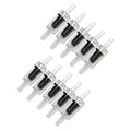 10pcs Air Pump Check Valves Pipe Fitting for Aquarium Fish Tank CO2 Water Air Line Pump One Way Non-Return Actuator Check Valve