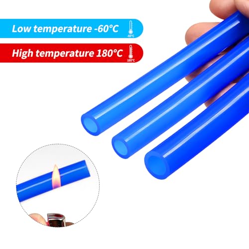 Silicone Tubes,9.84Ft 5/64" ID×5/32" OD (2mm×4mm) Blue Food Grade Silicone tubing,For Food Grade Soft Milk Beer Drink,Home Brewing Wine making, Engine,Fish Tank Air Pump - color: Blue, size: 2mm×4mm