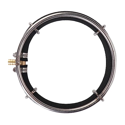 Yctze Large Quiet Very Bubble Diffuser Ring for Aquarium, Fish Air Stone Bubbler for Oxygenation, Weighted Pump Disc for Outdoor Fish Pond Aeration (Single Circle Diameter