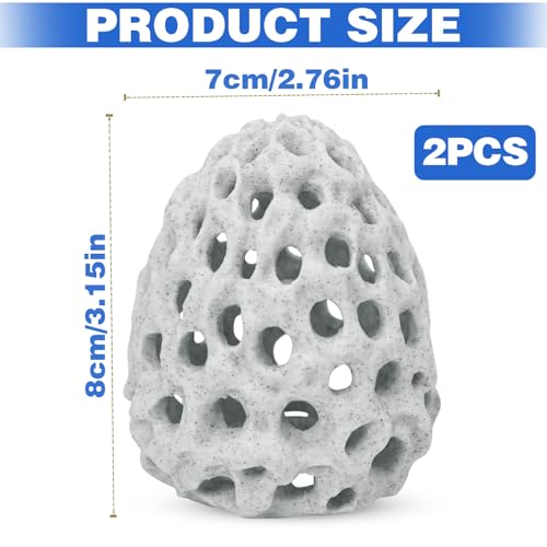 Shrimp Dome Hide Betta Habitat Fish Tank Tunnel with Suction Cup Aquarium Fish Cave Hideout Ornament Accessories for Shrimp Guppy Hiding Resting White - color: 2pcs-white