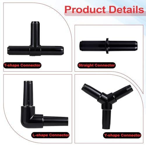 Aquarium Air Pump Accessories Kit, Aquarium Connector,Check Valve, Control Valve Accessories Suction Cups Connectors and Check Valves for Nano Air Pumps