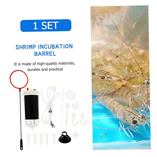 FRCOLOR 2sets Durable Brine Shrimp Incubator for Easy Shrimp Breeding Hatchery Box Suction Cup for Secure Placement Fish Tank - color: Assorted Colorx2pcs, size: 15.5X6X6cmx2pcs