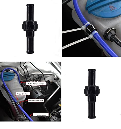 5/16" 9mm PA66 Automotive Oil Line Spring Check Valve, High Temperature and Corrosion Resistance one-way Car Fuel Oil Pump Check Valve - size: 5/16"