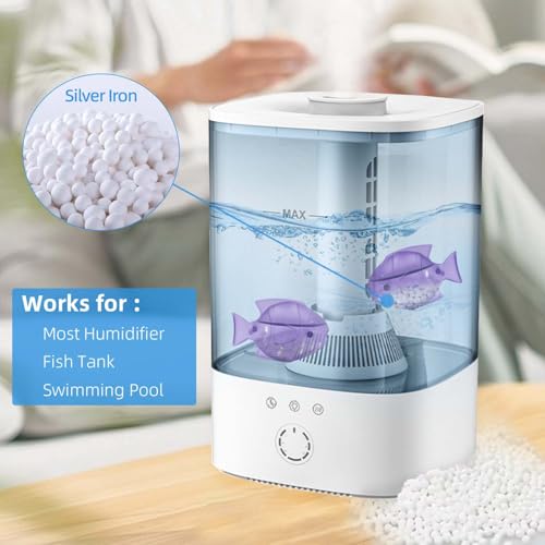 Humidifier Cleaner 6 Pack,Humidifiers Fish Tanks Cleaner,Warm&Cool Most Humidifiers and Fish Tank,Purifier Water (Purple) - color: Purple