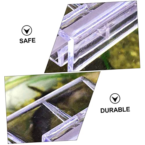 Aquarium Cover Support Bracket Transparent Acrylic Holder for Fish Tank Lid Easy Installation for Tanks Safe Secure Fish Tank Supplies