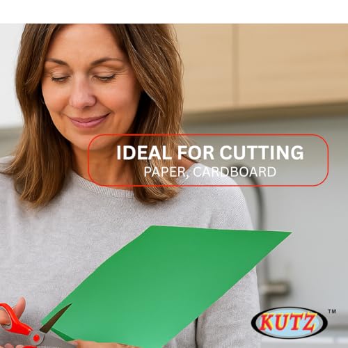 KUTZ 8.5" Comfort-Handle Office Scissors | Large Finger Holes | Extra Sharp Stainless Steel Blades - size: 8.5"